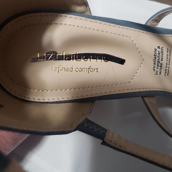 Liz Claiborne Blue Bahati Heeled Sandals - Picture 12 of 13